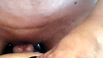 Latina MILF teases cock with handjob leading to orgasm and cumshot in missionary.