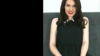 Get down on your knees and let me stroke your cock with a dildo