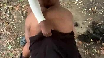 Public fuck on bridge top with phone tapping ceiling