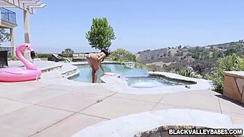 damn, watch lala ivey bounce that chocolate pussy on a white cock!