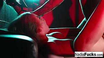 Hot blonde stripper nadia white rips clothes for more than a lap dance