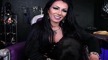 Latex-clad Romanian mistress teases on HD webcam