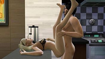 Sensual 3D animation of MILF getting fucked by young stud