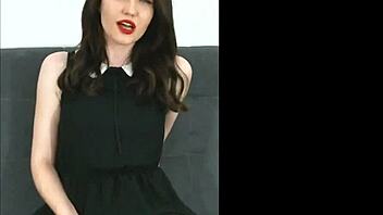 Get down on your knees and let me stroke your cock with a dildo