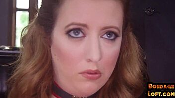 Curvy subs bound in intense bdsm threeway