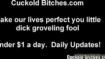 You feel worthless as a cuckold slave under femdom control.