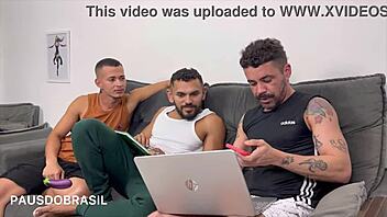 Student shows off his big ass and cock