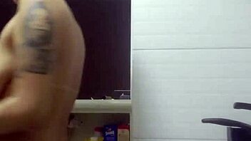 sexy latina teen 18+ washes dishes and prepares dinner