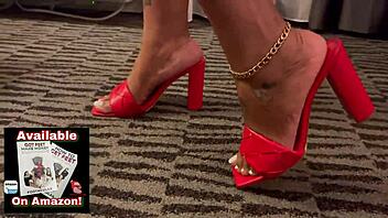 ebony footjob joi and dry soles asmr