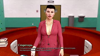 Welcome to your first day at college, let's explore this sexy game story together.