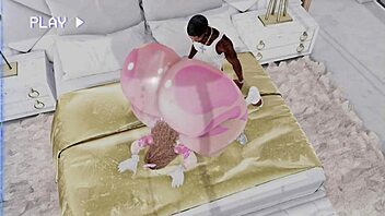 Hentai animation of curvy girl getting drilled from behind