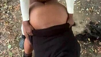 Public fuck on bridge top with phone tapping ceiling