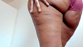 Sensual showcase of voluptuous curves in underwear