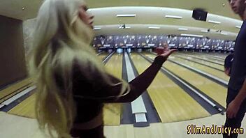 she says, 'busty big ass blonde teen gets oiled up'