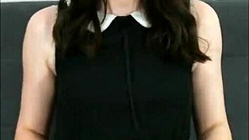 Get down on your knees and let me stroke your cock with a dildo