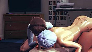 yaoi femboy threesome with sissy crossdressers in japanese anime