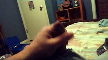 Alone and ready to play with a big dildo
