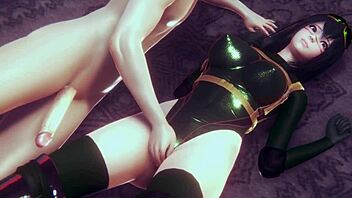 Squirting and analingus with Tsuyu Asui in a rainy day porn