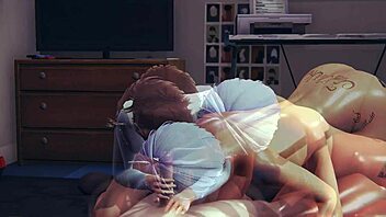 yaoi femboy threesome with sissy crossdressers in japanese anime