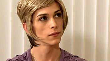 Hey, check out this busty transsexual getting pounded in her tight ass with kissing and sucking