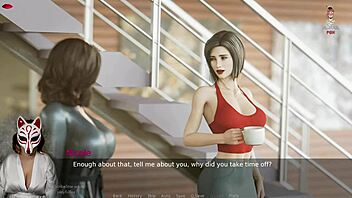 Asian beauty in a steamy cartoon porn game