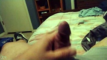 Alone and ready to play with a big dildo