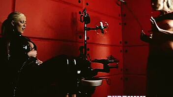 Blonde Milf Lesbian Bound And Fingered 😈