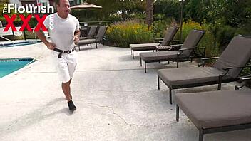 Pool Boy Pornstar Meets Sugarmama For Pickup