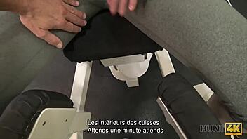 Teen Feels Nervous During Hidden Blowjob Training Session