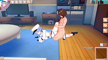 Koikatsu Russian Anime Girl Enjoys Intense Fuck