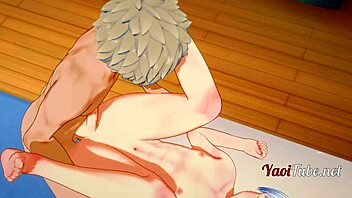 Todoroki and Bakugou engage in unprotected anal sex in Boku no Hero Hentai