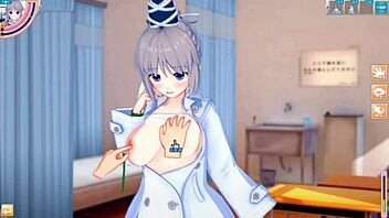 【エロゲーコイカツ！】東方 物部布都におっぱい揉みまくりh！3dcg巨乳アニメ動画 東方プロジェクト 【ヘンタイゲーム とうほう もののべのふと】