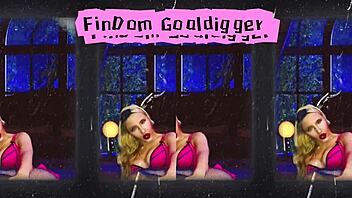 Seductive Blonde In Fishnets And Stockings