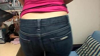 Brunette In Office Interview Scene