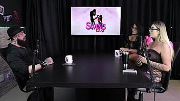 Gabe Spec No Swing Cast with Tifany Rocha in Sheer Red Lingerie!