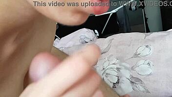 Watch this close POV cock sucking end in huge cumshot?