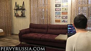 Pervyrussia - Sexy Secretary Fucks Boss Hard
