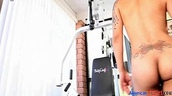 Solo Trans Babe Masturbates And Cums On Herself