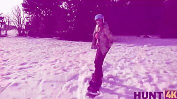 Skillful Skier Hunts Big Cock Blonde Action