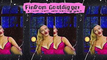 Seductive Blonde In Fishnets And Stockings