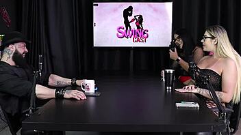 Gabe Spec No Swing Cast with Tifany Rocha in Sheer Red Lingerie!