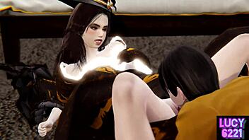 i love happy halloween with 3d porn boobs and costumes