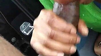 This ebony slut’s sucking me off outside, sloppy and raw! 🔥