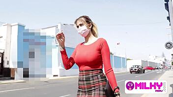 Latina with huge tits drops by my studio for steamy shots.