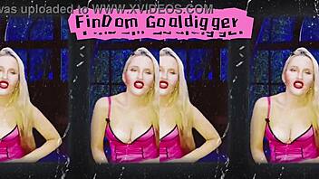 Seductive Blonde In Fishnets And Stockings