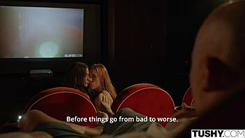 I saw Holly and Vanessa havin hot anal threesum