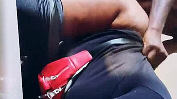 The euros are back with a gut-busting video where the thick black babe wasn't ready.