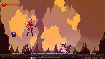 Animated cartoon sex with a monster girl and a big ass