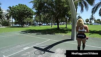 Wow! Nina Kayy Rides a Big Black Cock Beyond Ball Games!