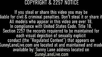 blondes vicky vette and sunny lane enjoy playing with toys on bed